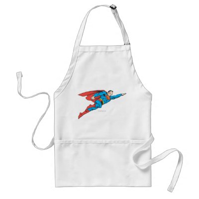 Superman Flying Right aprons