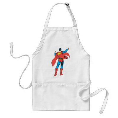 Superman From Behind aprons
