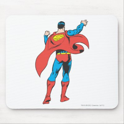 Superman From Behind mousepads