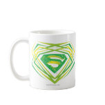 Superman Green Decorative Logo mugs