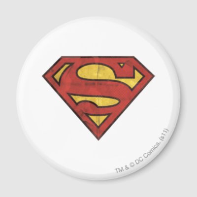 Superman Grunge Logo magnets