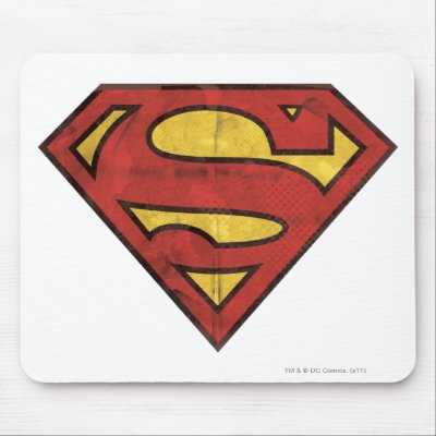 Superman Grunge Logo mousepads