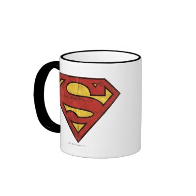 Superman Grunge Logo mugs