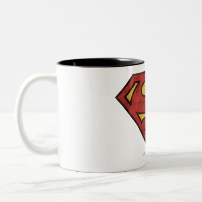 Superman Grunge Logo mugs