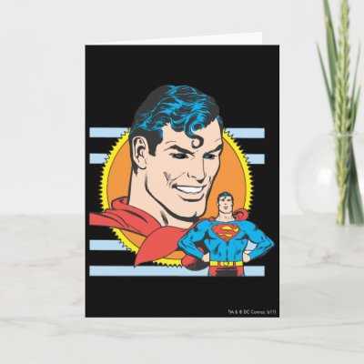 Superman Head Shot cards