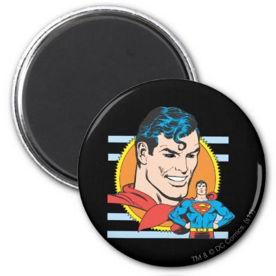 Superman Head Shot magnets