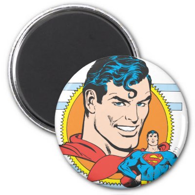 Superman Head Shot magnets