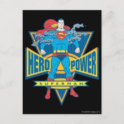 Superman - Hero Power postcards
