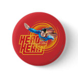 Superman Hero with Heart buttons