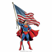 superman, all american, usa flag, patriotic, super hero, dc comics, man of steel, stars and stripes, Photo Sculpture with custom graphic design