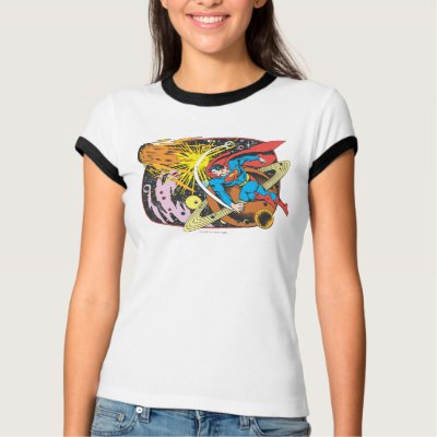 Superman in Space t-shirts