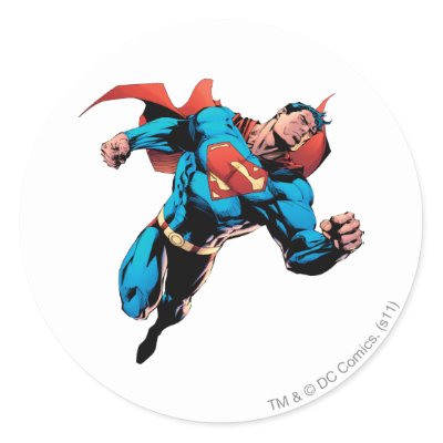 Superman in suit stickers