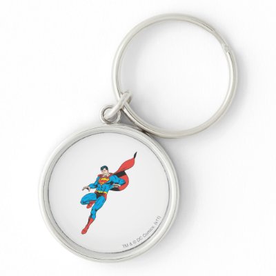Superman Lands Lightly 2 keychains
