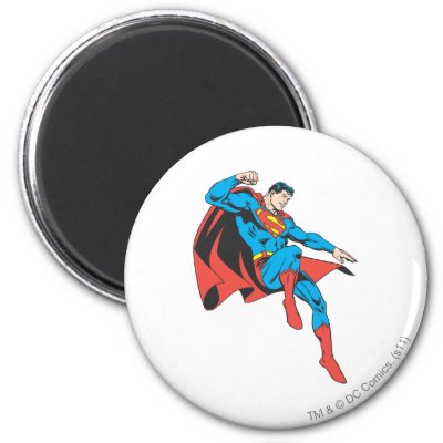 Superman Lands Lightly magnets