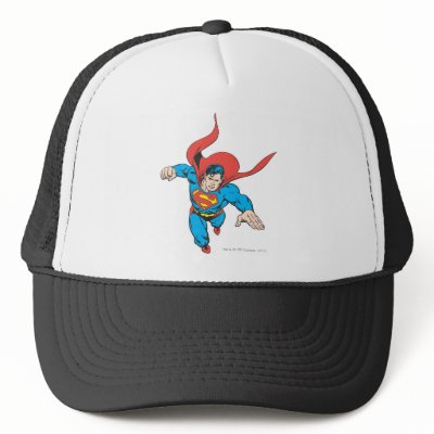 Superman Leaps Forward hats