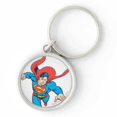 Superman Leaps Forward keychains