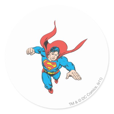 Superman Leaps Forward stickers