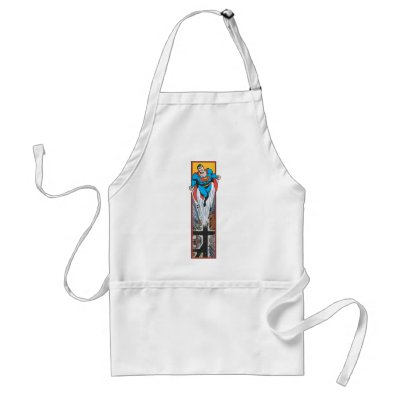 Superman Leaps From the Street aprons