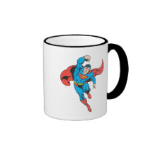 Superman Left Fist Raised Coffee Mugs