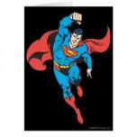 Superman Left Fist Raised Greeting Cards