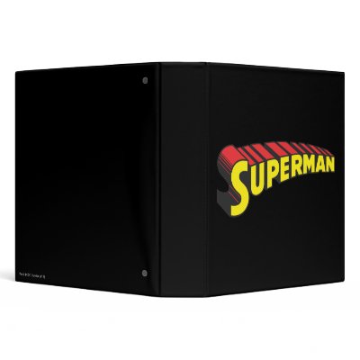 Superman Letters Yellow/Red binders