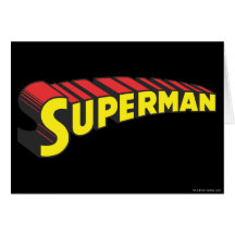 Superman Letters Yellow/Red Cards