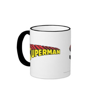 Superman Letters Yellow/Red mugs