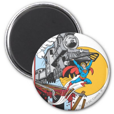 Superman Lifts Train magnets