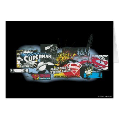 Superman Logo Collage cards