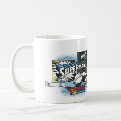 Superman Logo Collage mugs