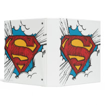 Superman logo in clouds binder