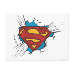 Superman logo in clouds post cards