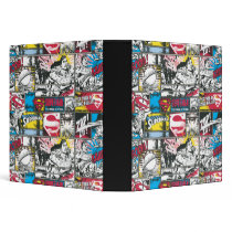 Superman Logo Pattern 2 3 Ring Binders