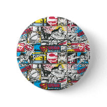 Superman Logo Pattern 2 Button