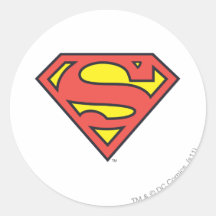 Superman Logo Round Sticker