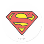 Superman Logo Round Sticker