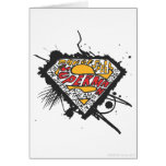 Superman, Logo with letters Greeting Cards
