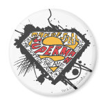 Superman, Logo with letters Fridge Magnet