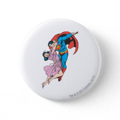 Superman & Lois in Pink buttons