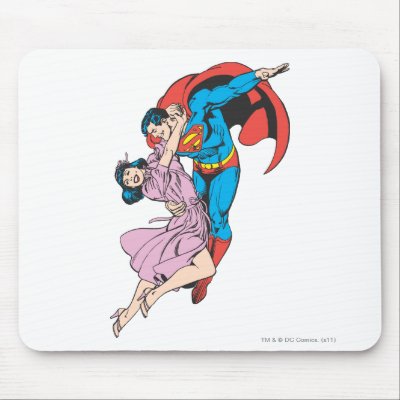 Superman & Lois in Pink mousepads