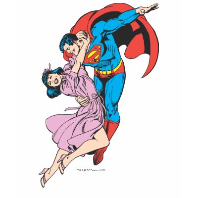 Superman & Lois in Pink t-shirts