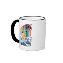 Superman & Lois in Yellow Coffee Mugs