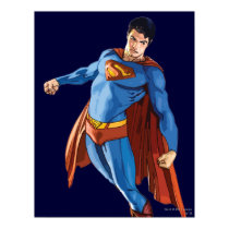 Superman Looking Down Poster