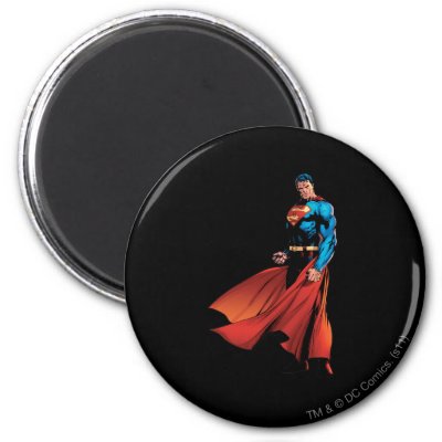 Superman Looks Front magnets