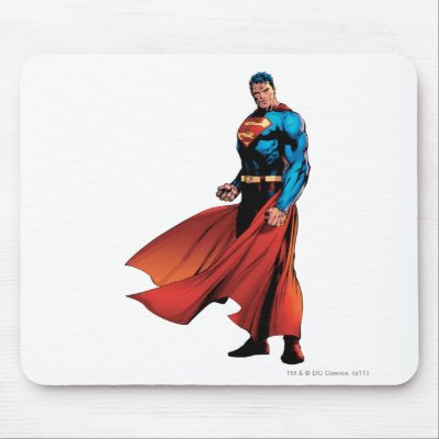 Superman Looks Front mousepads
