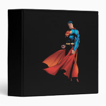 Superman Looks Front Vinyl Binders