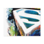Superman Neon Graffiti Post Cards
