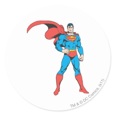 Superman Posing 2 stickers