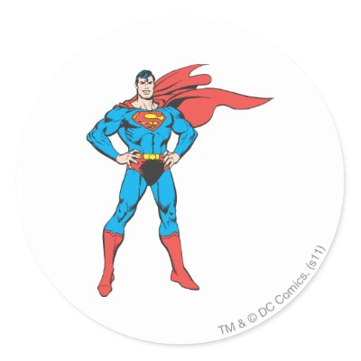 Superman Posing stickers