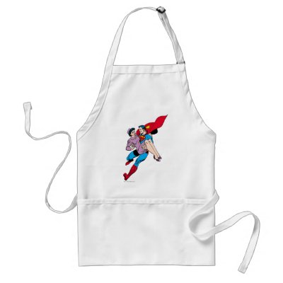 Superman rescues Louis aprons